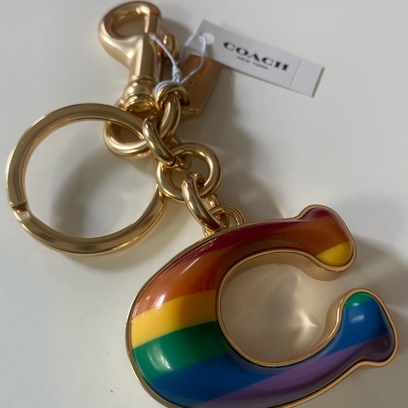 Coach Pride Rainbow 3D Keychain NWT🌈 - Picture 2 of 5